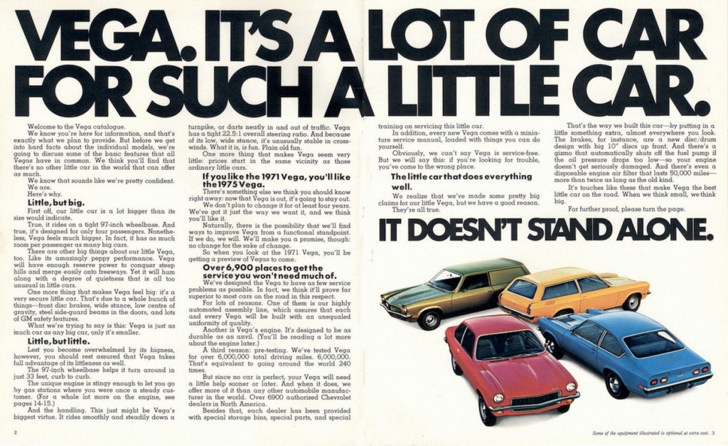 1971 Chevrolet Vega Canadian Brochure Page 8